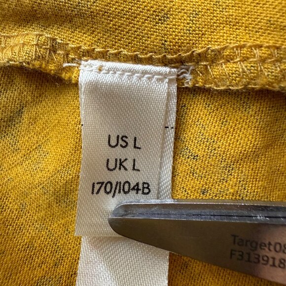 Anthropologie Daily Practice Size L Yellow & Gray Aztec Blouson Mini Dress - Picture 12 of 16